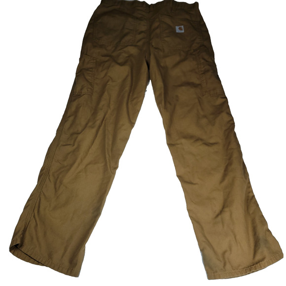 Carhartt Pants Mens Sz 34x32 Beige Canvas Carpenter Gorpcore Grunge Workwear - Picture 2 of 16